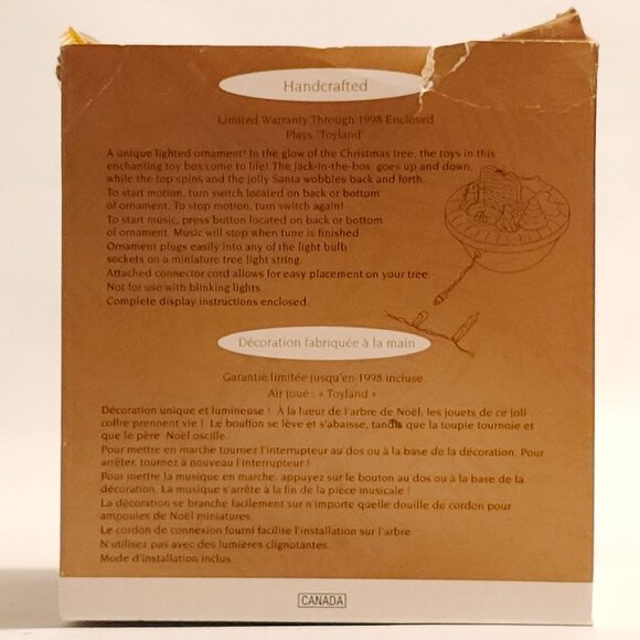 ADORABLE Hallmark Victorian Toy Box Keepsake Ornament Magic Special Edition 1998 - Picture 7 of 9